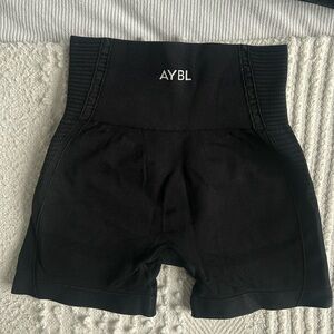 AYBL Women's High-Waisted Black Active Shorts